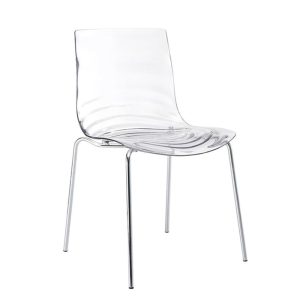 silla transparente de policarbonato