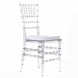 alquiler sillas tiffany cristal transaparente