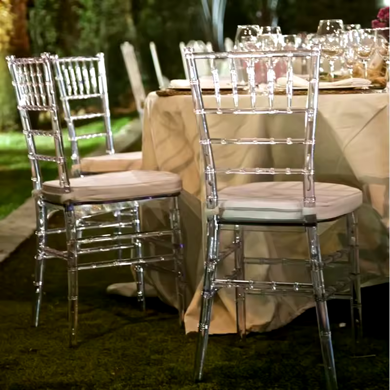 Alquiler Sillas Tiffany cristal - Imagen 2